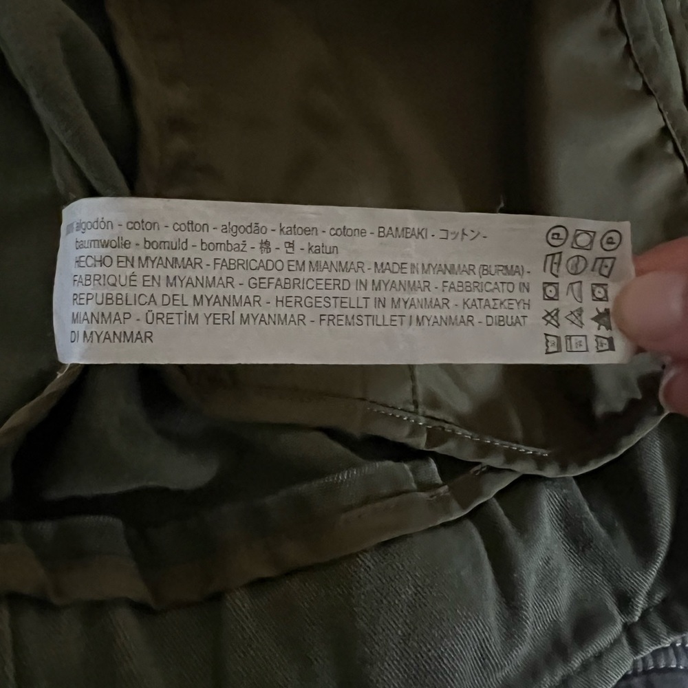 Zara Basic Army Green Zip Front Jacket - image 6